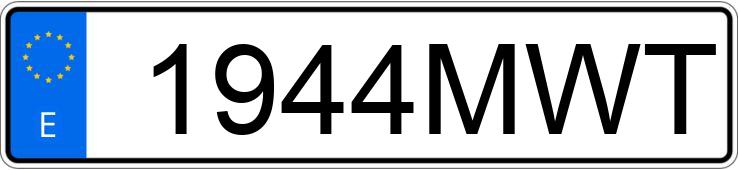 Numer rejestracyjny 1944MWT posiada LAND ROVER FREELANDER