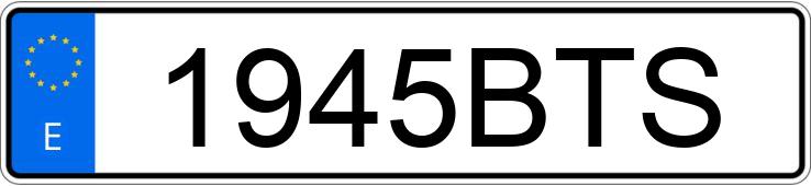 Numer rejestracyjny 1945BTS posiada RENAULT CLIO