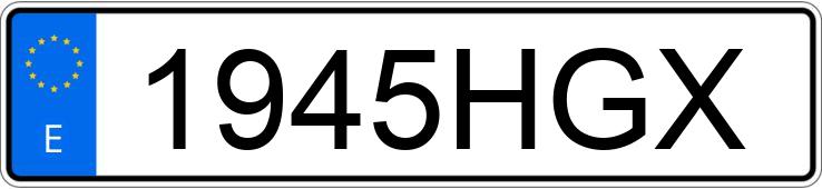 Numer rejestracyjny 1945HGX posiada AUDI A4