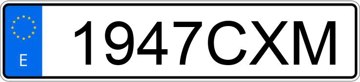 Numer rejestracyjny 1947CXM posiada FORD MONDEO