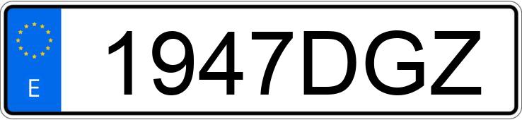 Numer rejestracyjny 1947DGZ posiada ALFA ROMEO 147