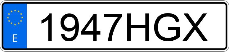 Numer rejestracyjny 1947HGX posiada SEAT IBIZA