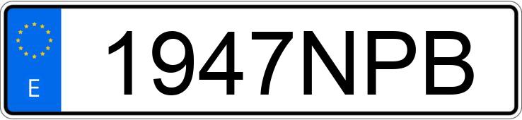 Il numero di registrazione 1947NPB ha AUDI A6