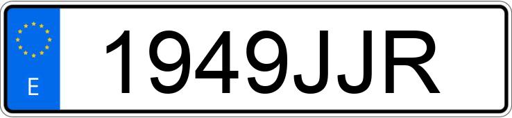 Numer rejestracyjny 1949JJR posiada VOLVO B8R