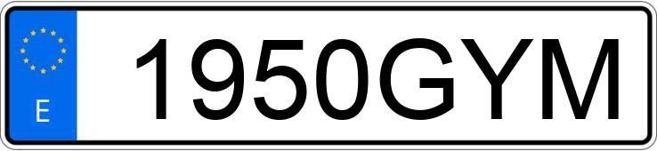 Numer rejestracyjny 1950GYM posiada KYMCO SUPER DINK