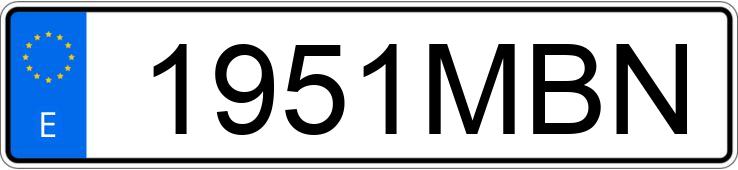 Numer rejestracyjny 1951MBN posiada VOLKSWAGEN POLO