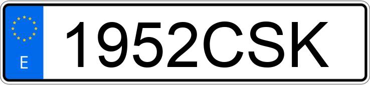 Numer rejestracyjny 1952CSK posiada SEAT LEON Numer rejestracyjny 1952CSK posiada SEAT LEON