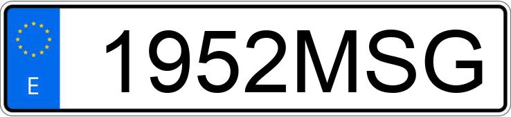 Numer rejestracyjny 1952MSG posiada MERCEDES CLA (118)