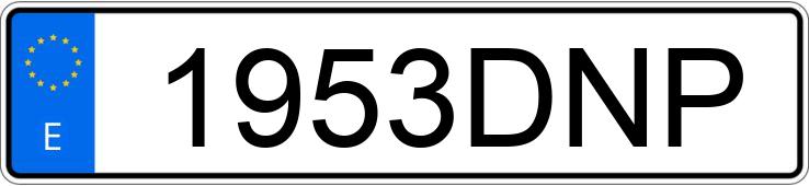 Numer rejestracyjny 1953DNP posiada BMW X5