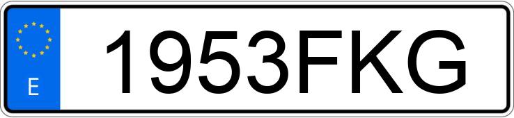 Numer rejestracyjny 1953FKG posiada CITROEN C3