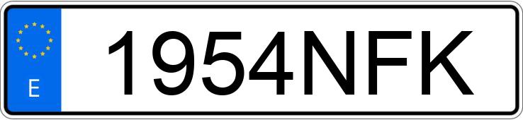 Numer rejestracyjny 1954NFK posiada CITROEN C3
