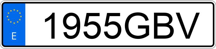 Numer rejestracyjny 1955GBV posiada KAWASAKI VN 900