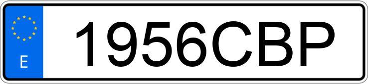 Numer rejestracyjny 1956CBP posiada RENAULT CLIO