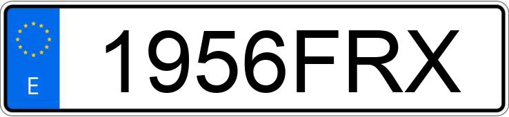 Numer rejestracyjny 1956FRX posiada MERCEDES VIANO