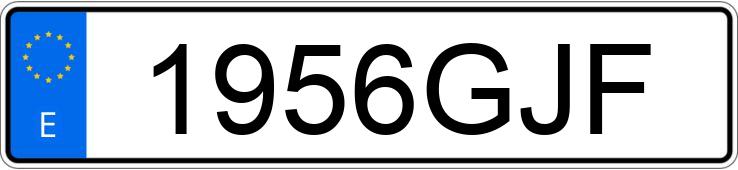 Numer rejestracyjny 1956GJF posiada CHEVROLET-GM CORVETTE