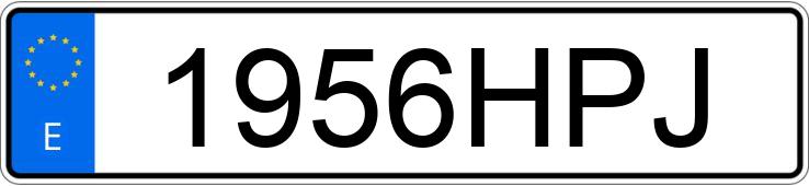 Numer rejestracyjny 1956HPJ posiada OPEL ZAFIRA