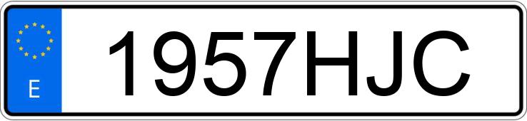 Numer rejestracyjny 1957HJC posiada FORD FIESTA