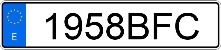 Numer rejestracyjny 1958BFC posiada OPEL FRONTERA