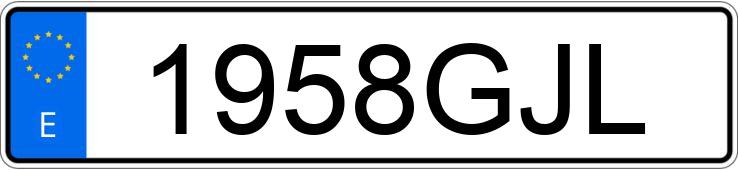 Numer rejestracyjny 1958GJL posiada DACIA LOGAN Numer rejestracyjny 1958GJL posiada DACIA LOGAN