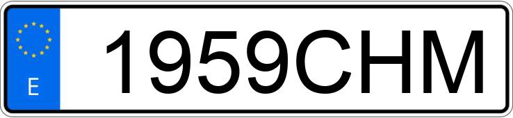 Numer rejestracyjny 1959CHM posiada IVECO DAILY