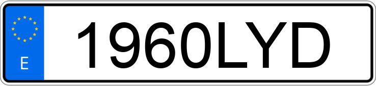 Numer rejestracyjny 1960LYD posiada SKODA OCTAVIA