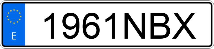 Numer rejestracyjny 1961NBX posiada MERCEDES GLC (254)