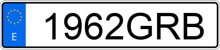 Numer rejestracyjny 1962GRB posiada KTM ENDURO 250