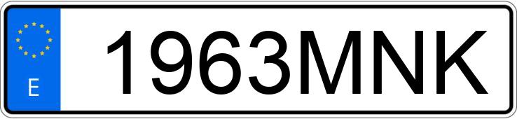 Numer rejestracyjny 1963MNK posiada DACIA DUSTER