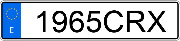 Numer rejestracyjny 1965CRX posiada MERCEDES A (168-169)