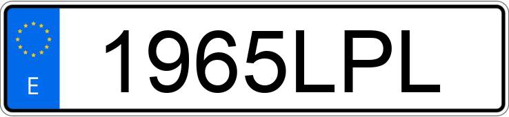 Numer rejestracyjny 1965LPL posiada VOLVO XC40