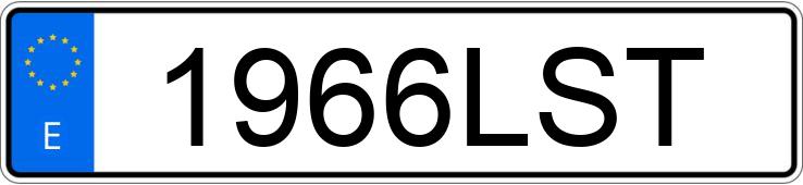 Numer rejestracyjny 1966LST posiada AUDI A5 SPORTBACK