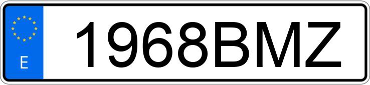 Numer rejestracyjny 1968BMZ posiada VOLKSWAGEN PASSAT