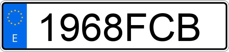 Numer rejestracyjny 1968FCB posiada NISSAN NOTE