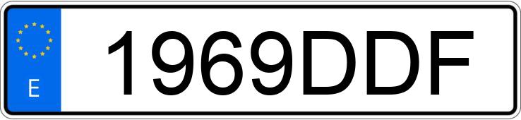 Numer rejestracyjny 1969DDF posiada SEAT TOLEDO