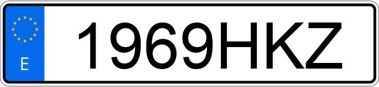 Numer rejestracyjny 1969HKZ posiada AUDI A1 SPORTBACK