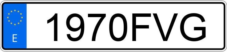 Numer rejestracyjny 1970FVG posiada SEAT IBIZA