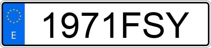 Numer rejestracyjny 1971FSY posiada SUZUKI GSXR 600