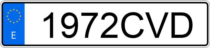 Numer rejestracyjny 1972CVD posiada NISSAN PRIMASTAR