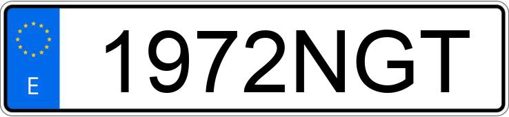 Numer rejestracyjny 1972NGT posiada SKODA FABIA