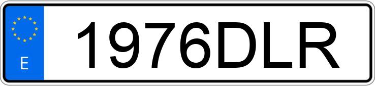 Numer rejestracyjny 1976DLR posiada MERCEDES C (203)