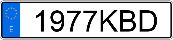 Numer rejestracyjny 1977KBD posiada RENAULT MEGANE