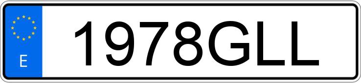 Numer rejestracyjny 1978GLL posiada FIAT PUNTO