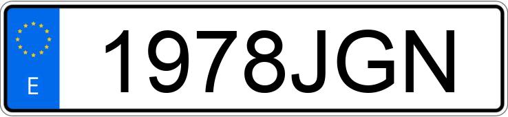 Numer rejestracyjny 1978JGN posiada AUDI A4