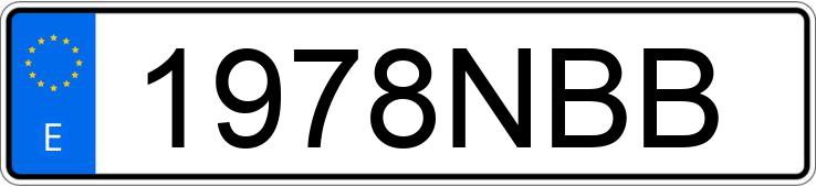 Numer rejestracyjny 1978NBB posiada VOLKSWAGEN PASSAT