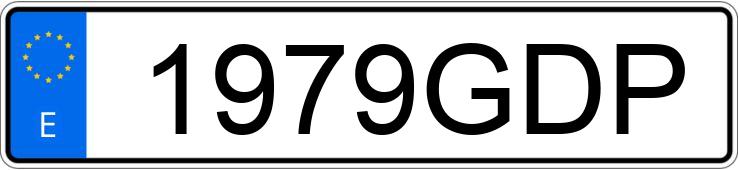 Numer rejestracyjny 1979GDP posiada BMW Z4