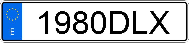 Numer rejestracyjny 1980DLX posiada RENAULT LAGUNA