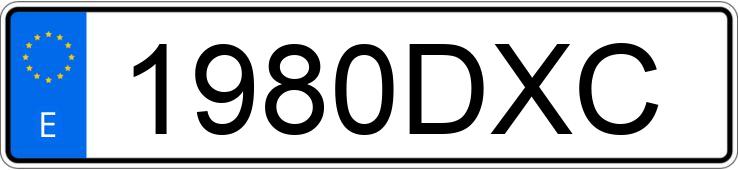 Numer rejestracyjny 1980DXC posiada BMW SERIE 1