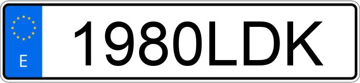 Numer rejestracyjny 1980LDK posiada RENAULT CLIO