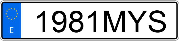 Numer rejestracyjny 1981MYS posiada VOLKSWAGEN CRAFTER