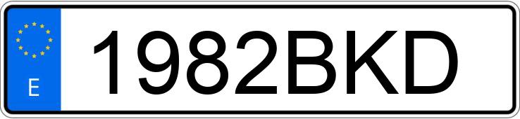 Numer rejestracyjny 1982BKD posiada RENAULT MEGANE